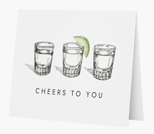 A cocktails tequila white gray design for Birthday