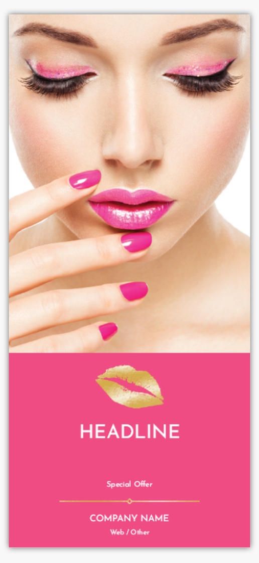 Design Preview for Beauty & Spa Custom Rack Cards Templates