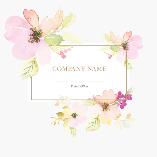 A flowers watercolor cream white design for General Party