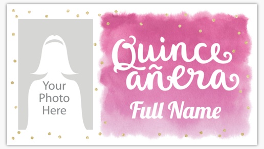 Design Preview for Quinceanera Vinyl Banners Templates, 1.7' x 3' Indoor vinyl Single-Sided