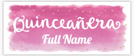 Design Preview for Quinceanera Vinyl Banners Templates, 2.5' x 6' Indoor vinyl Single-Sided
