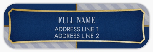 Design Preview for Birthday Return Address Labels Templates, White Paper