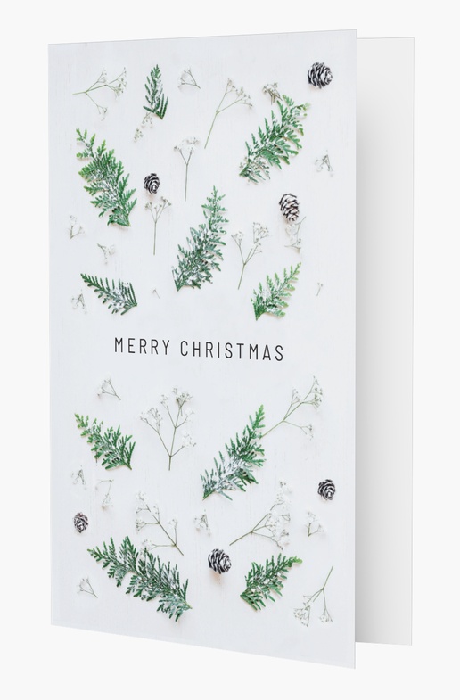 A minimalist botanical white gray design for Christmas