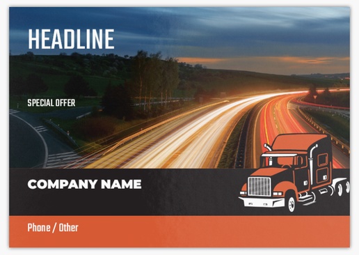 Design Preview for Design Gallery: Trucking Postcards, A5 (148 x 210 mm)
