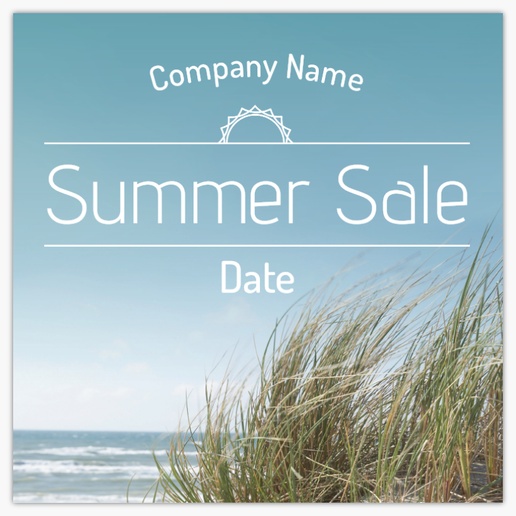 A summer sale sale blue gray design