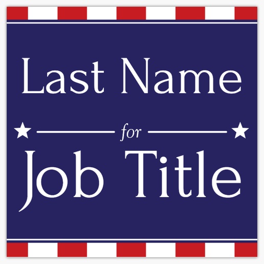Design Preview for Design Gallery: Patriotic & Military Lawn Signs, 48" x 48" Horizontal