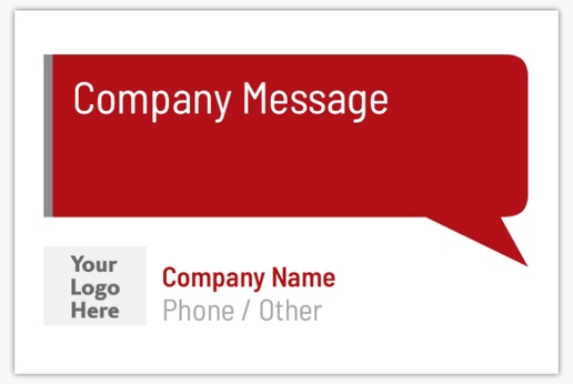 A communication logo white red design with 1 uploads