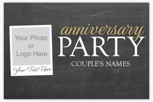 A logo anniversary party gray white design for General Party with 1 uploads