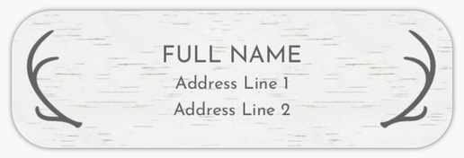 Design Preview for Sports & Fitness Return Address Labels Templates, White Paper
