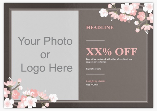 Design Preview for Design Gallery: Coupons Postcards, A5 (148 x 210 mm)