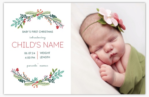 A baby's first christmas newborn white cream design for Theme with 1 uploads
