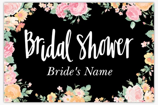 A weiß 刻字 black gray design for Bridal Shower