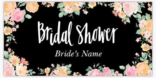 Design Preview for Bridal Shower Lawn Signs Templates, 48" x 96" Horizontal
