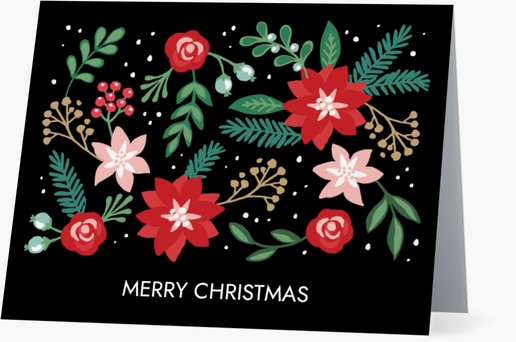Design Preview for Design Gallery: Christmas Personalized Note Cards, Folded 5.5" x 4"