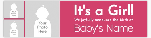 Design Preview for Baby Vinyl Banners Templates, 2.5' x 10' Indoor vinyl Single-Sided