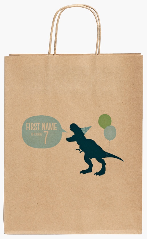 Design Preview for Design Gallery: Animals Standard Kraft Paper Bags, 24 x 11 x 31 cm