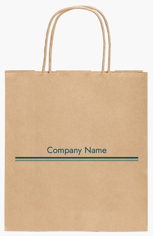 Design Preview for Design Gallery: Business Services Standard Kraft Paper Bags, 190 x 80 x 210 mm