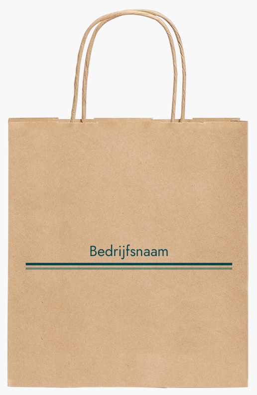 Voorvertoning ontwerp voor Ontwerpgalerij: Zakelijke oplossingen Kraftpapieren tassen, 19 x 8 x 21 cm