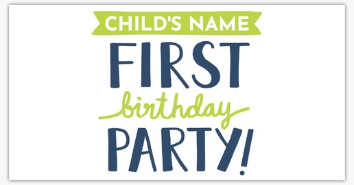 A 1st birthday party 1st blue yellow design for Milestone Birthday