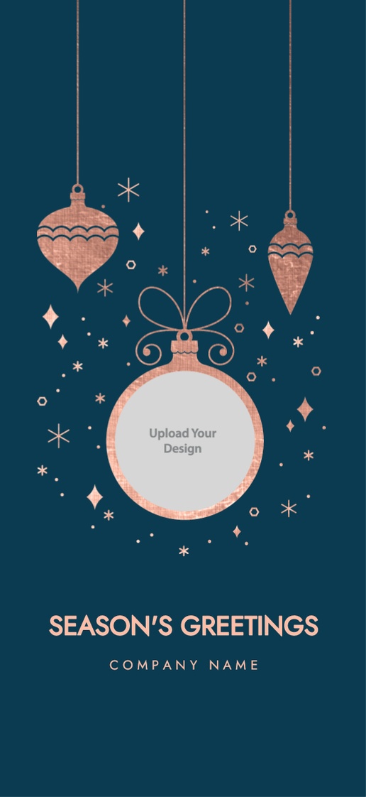 Design Preview for Custom Holiday & Christmas Cards, Flat 4” x 8” 