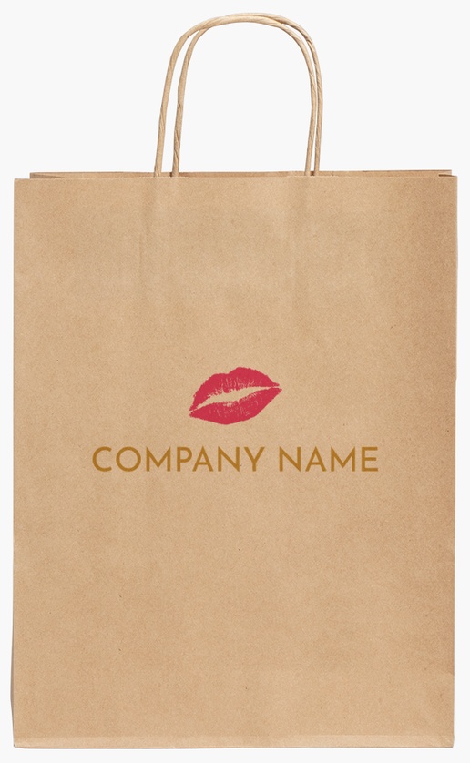 Design Preview for Design Gallery: Beauty & Spa Standard Kraft Paper Bags, M (240 x 110 x 310 mm)