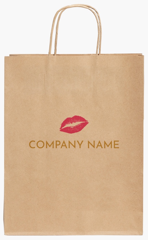 Design Preview for Design Gallery: Beauty & Spa Standard Kraft Paper Bags, 24 x 11 x 31 cm