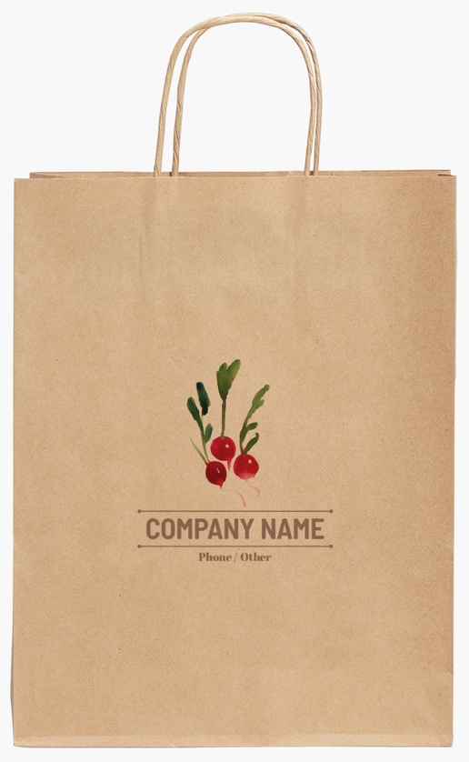 Design Preview for Design Gallery: Food Catering Standard Kraft Paper Bags, 240 x 110 x 310 mm