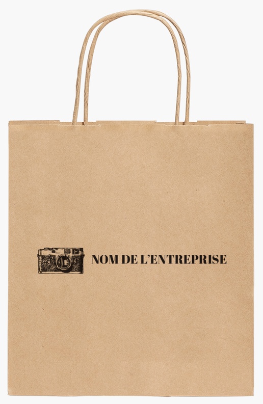 Aperçu du graphisme pour Galerie de modèles : sacs en papier kraft pour rétro et vintage, 190 x 80 x 210 mm