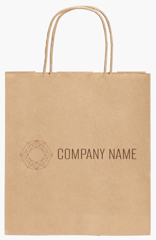 Design Preview for Design Gallery: Business Services Standard Kraft Paper Bags, 190 x 80 x 210 mm