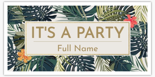 A summer palm gray design for Events