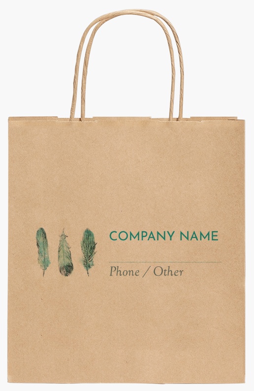 Design Preview for Design Gallery: Bags & Accessories Standard Kraft Paper Bags, 190 x 80 x 210 mm