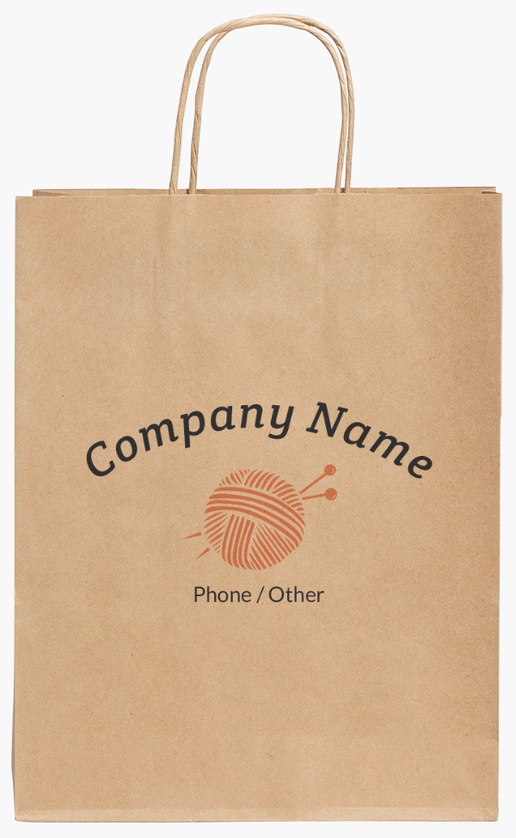 Design Preview for Design Gallery: Crafts Standard Kraft Paper Bags, 24 x 11 x 31 cm