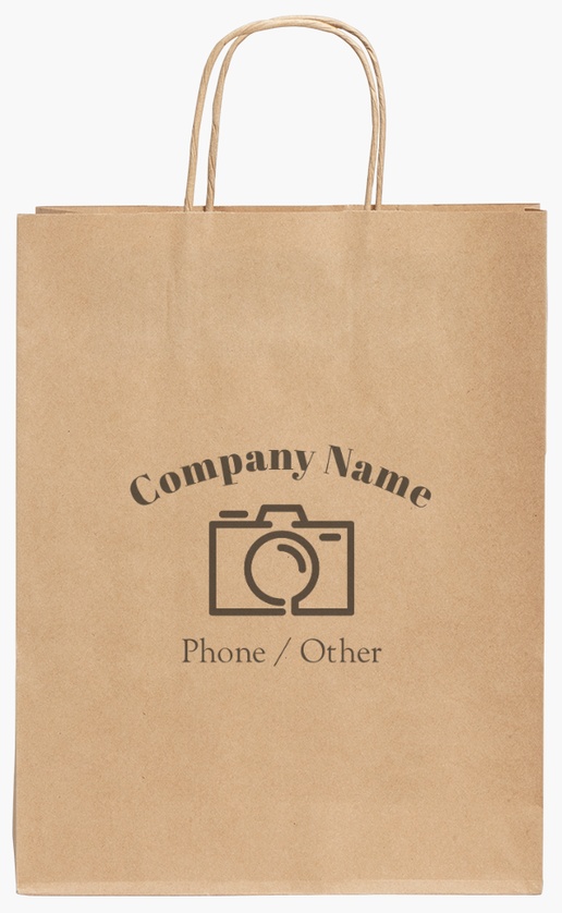 Design Preview for Design Gallery: Photography Standard Kraft Paper Bags, 24 x 11 x 31 cm