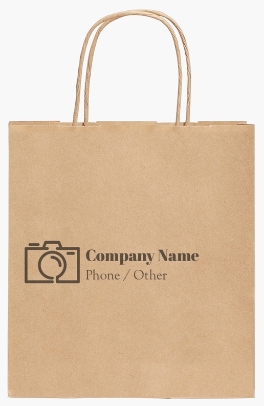 Design Preview for Design Gallery: Photography Standard Kraft Paper Bags, 190 x 80 x 210 mm