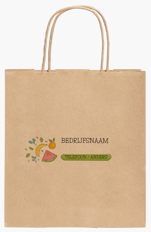 Voorvertoning ontwerp voor Ontwerpgalerij: Landbouw en boeren Full color papieren tassen, 190 x 80 x 210 mm