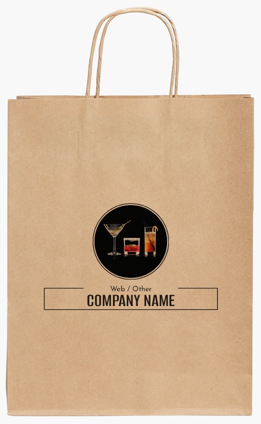 Design Preview for Design Gallery: Food Service Standard Kraft Paper Bags, 240 x 110 x 310 mm