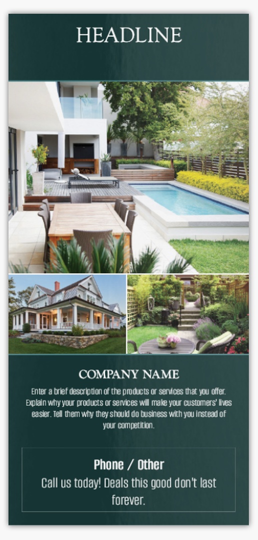 Design Preview for Design Gallery: Mortgages & Loans Postcards, DL (99 x 210 mm)