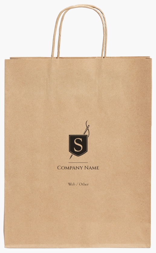 Design Preview for Design Gallery: Art & Entertainment Standard Kraft Paper Bags, 240 x 110 x 310 mm