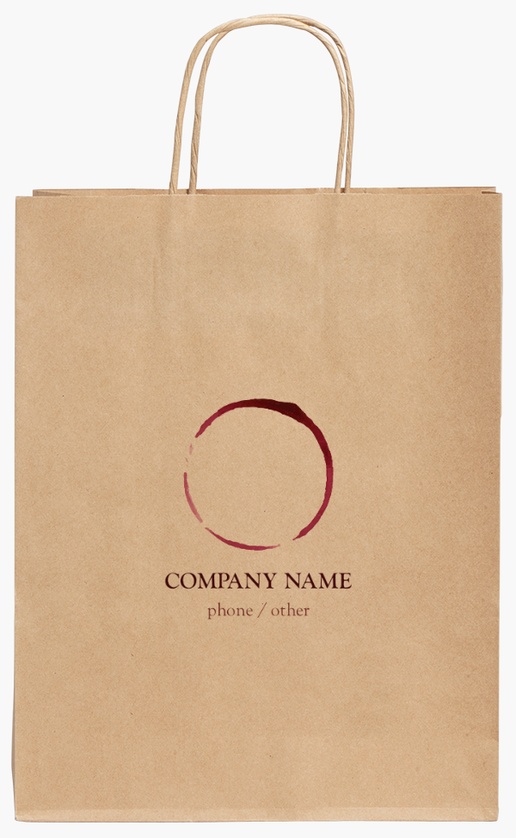 Design Preview for Design Gallery: Modern & Simple Standard Kraft Paper Bags, 24 x 11 x 31 cm