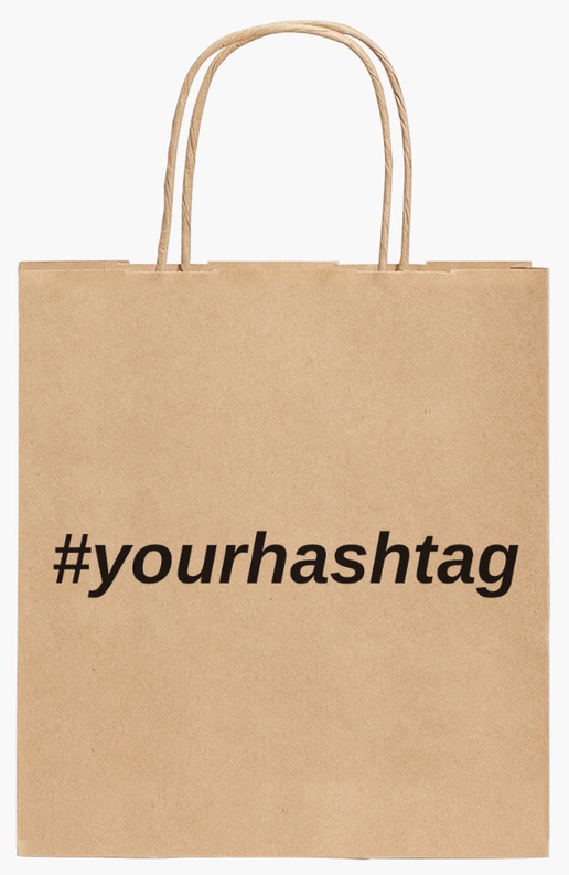 Design Preview for Design Gallery: Marketing & Public Relations Standard Kraft Paper Bags, 19 x 8 x 21 cm