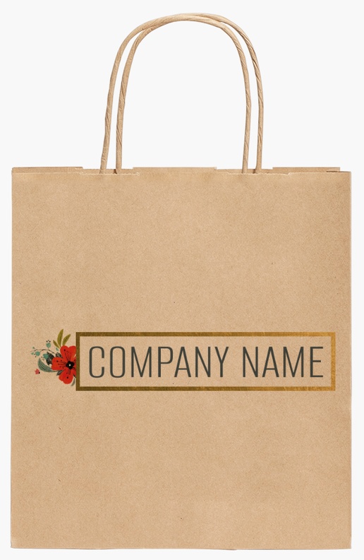 Design Preview for Design Gallery: Clothing Standard Kraft Paper Bags, 19 x 8 x 21 cm