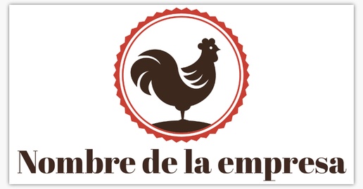 Un pollo restaurante diseño marrón blanco para Animales