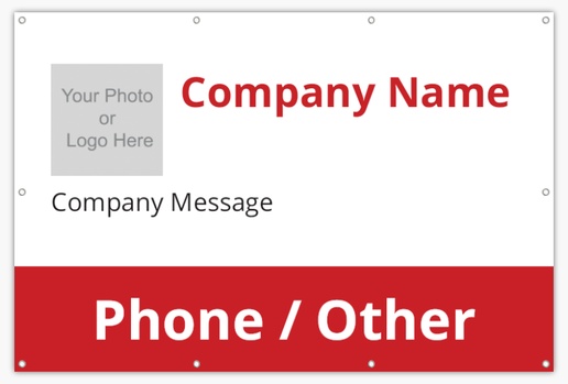 A using your photo text red gray design with 1 uploads