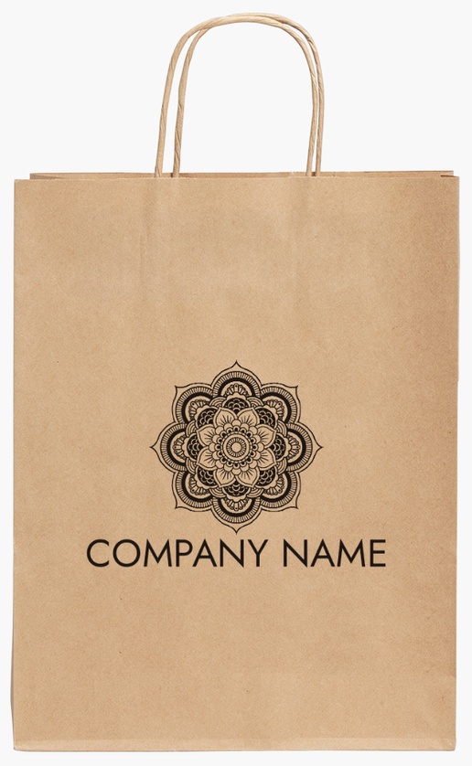 Design Preview for Design Gallery: Sports & Fitness Standard Kraft Paper Bags, 24 x 11 x 31 cm