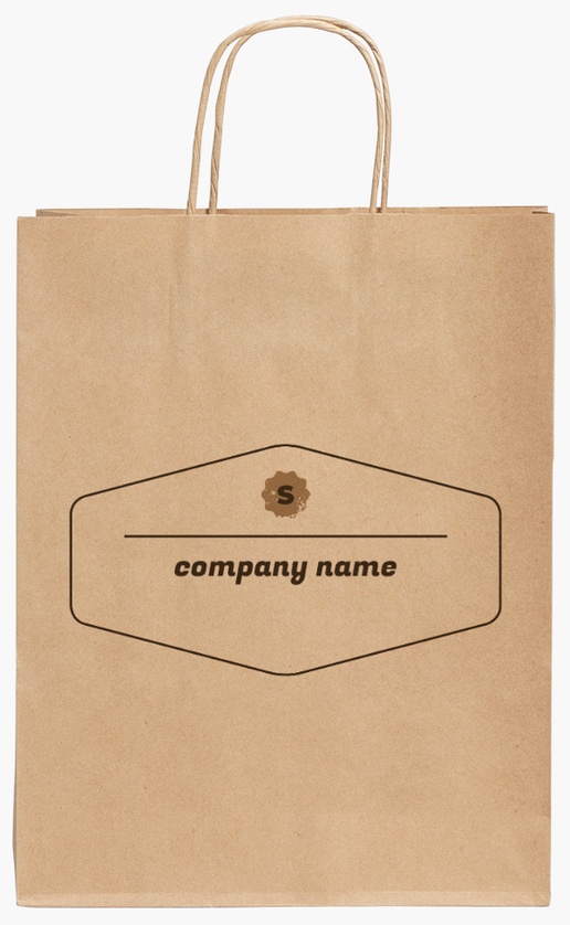 Design Preview for Design Gallery: Carpentry & Woodworking Standard Kraft Paper Bags, 240 x 110 x 310 mm