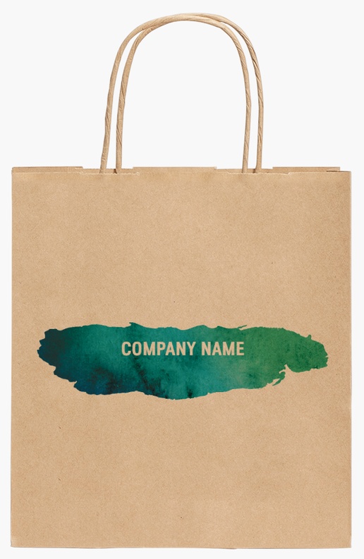Design Preview for Design Gallery: Painting (Art) Standard Kraft Paper Bags, 19 x 8 x 21 cm