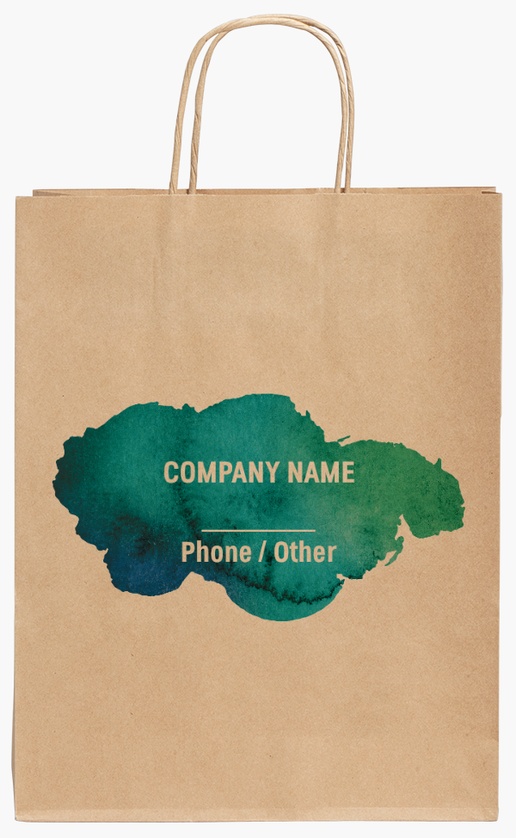 Design Preview for Design Gallery: Painting (Art) Standard Kraft Paper Bags, 24 x 11 x 31 cm