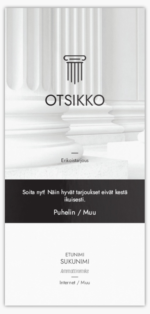 Mallin esikatselu Mallivalikoima: Laki & Politiikka Postikortit, DL (99 x 210 mm)