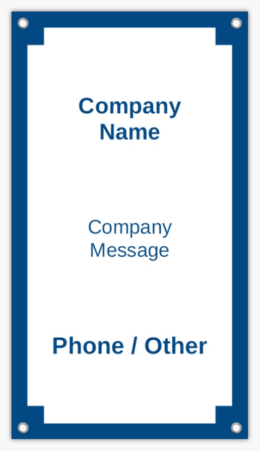 A business services simple blue design
