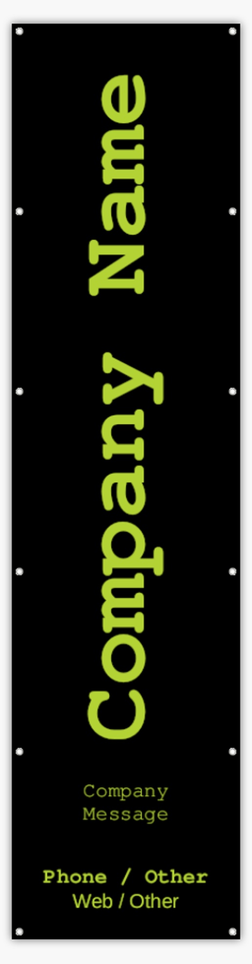 A vertical text black green design for Modern & Simple